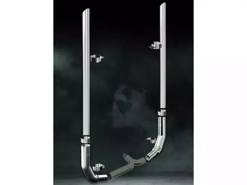 In Demand RoadWorks Kenworth Non Aero Style Cab Exhaust Kits KITKW56S108 | RealTruck