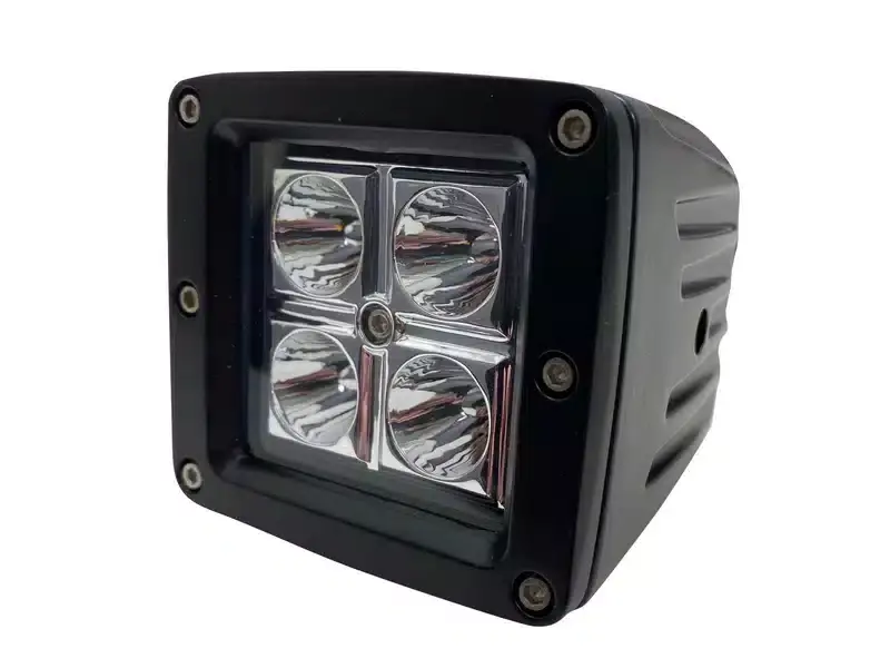 Race Sport Street Series 3x3 Cube LED Spot Light w/ Amber Cover RS-4L-3X316W | RealTruck Shop Now