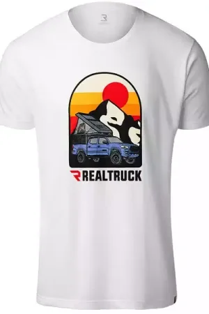 RealTruck Men's White Truck Fade T-Shirt RTC-CTT009XL | RealTruck Next Day Delivery