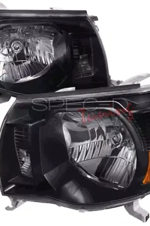 Shop Now SPEC-D Black Euro Headlights 2LH-TAC06JM-RS | RealTruck