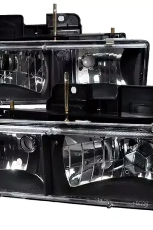 Free Shipping SPEC-D Black Euro Headlights LH-C1088JM-RS | RealTruck