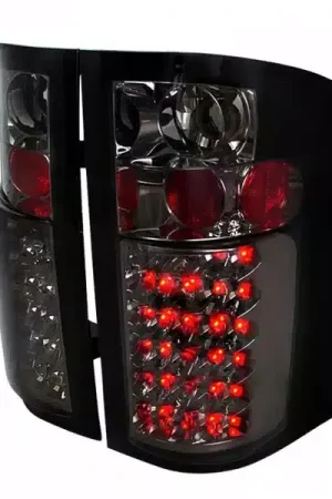 Spec-D Smoked Chrome LED Tail Lights LT-SIV07GLED-TM | RealTruck Special Offer