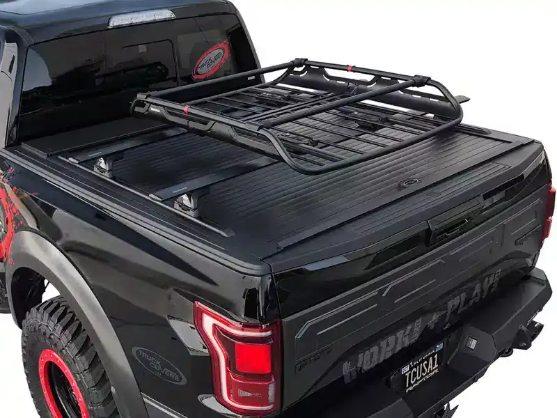 Truck Covers USA Roll Matte Black Tonneau Cover CR101MT&TCU-AX-500/501 | RealTruck Price Cut