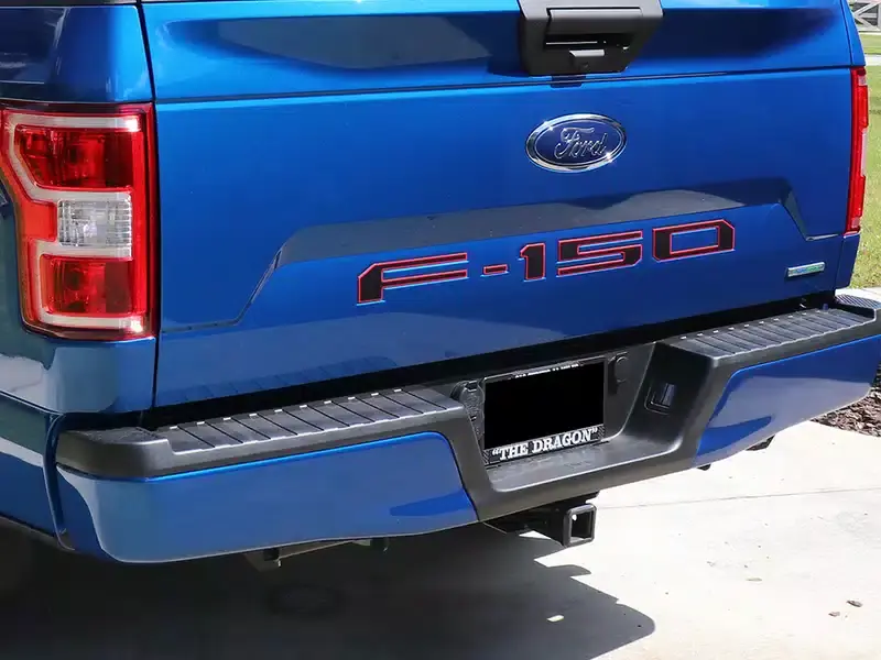 Weekend Sale Tufskinz Ford Tailgate Lettering Emblems FRD002-RED-025-G | RealTruck