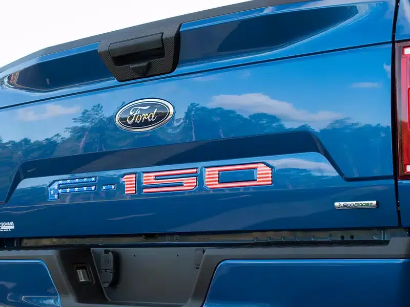 Order Now Tufskinz Tailgate Letter Overlays SUP086-RBTR-M | RealTruck