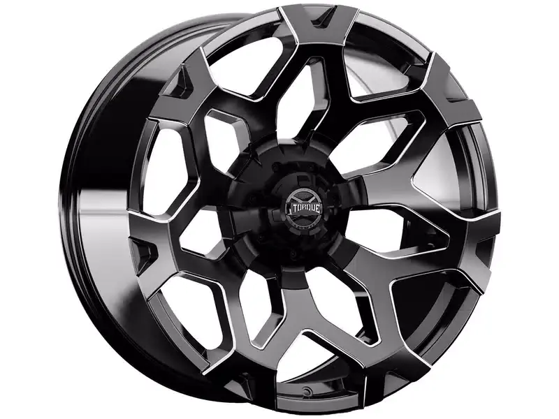Torque Milled Gloss Black Stance Wheel TW423C-22103613-18 | RealTruck Weekend Sale