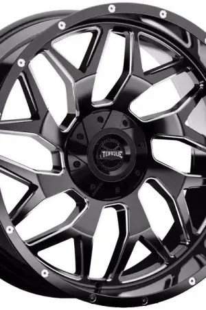 Torque Milled Gloss Black Vortex Wheel TW427C-22103513-18 | RealTruck Direct From Factory