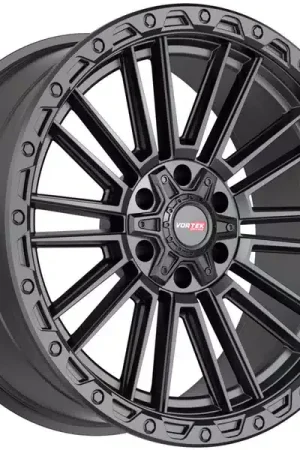 Price Cut Vortek Matte Black VRT-604 Wheel 604221043-18SB | RealTruck