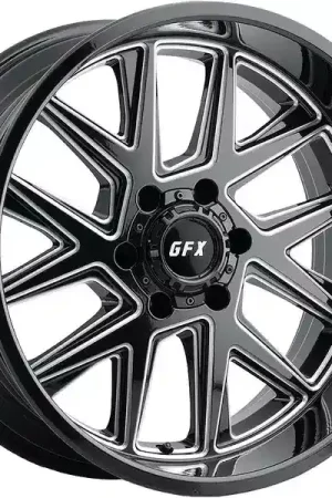 G-FX Milled Gloss Black TM6 Wheel TM6-210-5127N24-GBM | RealTruck Must Have