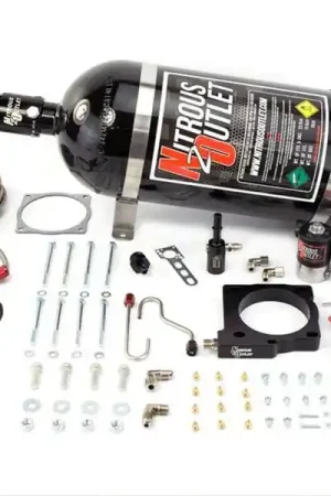 Nitrous Outlet 85mm 6.1L Hemi Intake Hardline Plate System; 12 lb. Bottle High Quality