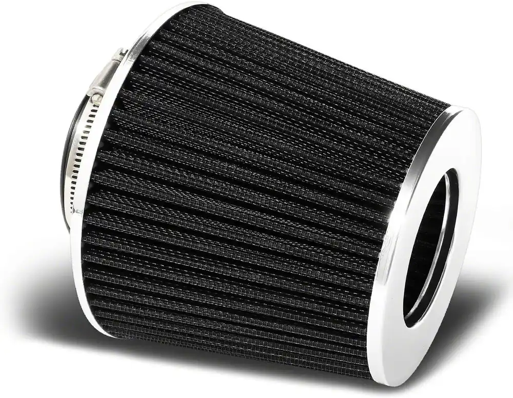 Universal Cone Style Air Filter; 3-Inch Inlet; Black Limited Time