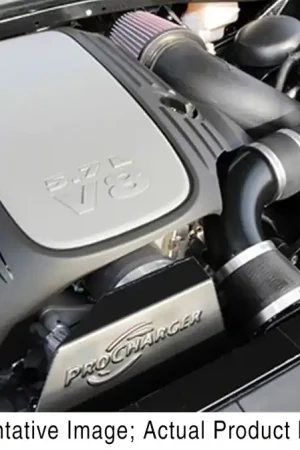 Free Shipping Procharger High Output Intercooled Supercharger Tuner Kit with P-1SC-1; Satin Finish