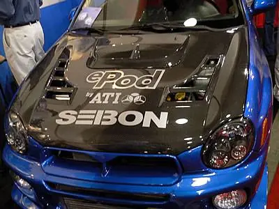 Best Choice Subaru Impreza Seibon CW Style Carbon Fiber Hood - HD0203SBIMP-CW