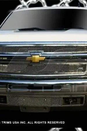 Chevrolet Silverado SES Trim Chrome Plated Stainless Steel Mesh Grille - MG159 Big Sale