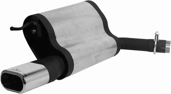 Premium Mercedes-Benz E Class Remus Rear Silencer - Left Side with Exhaust Tip - Square - 509502 0509ML