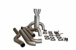 GMC Sierra Bully Dog Dual Cat Back Exhaust Kit with Tip - Aluminized Steel - 83240 Limited Edition
