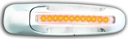 Markdown Dodge Ram IPCW LED Door Handle - Front - Chrome - Right Side without Key Hole - 1 Pair - DLY02C04F1