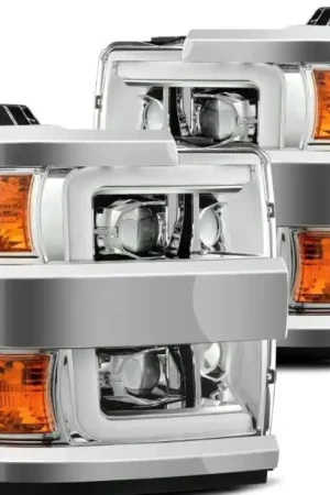 Low Price AlphaRex 15-19 Chevy Silverado 2500/3500 LUXX-Series Proj. Headlights— PMD Premier Motoring Development