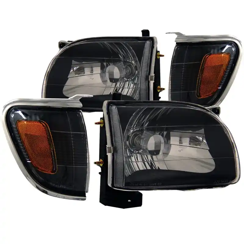 Don’t Miss Out ANZO 2001-2004 Toyota Tacoma Crystal Headlights Black — PMD Premier Motoring Development