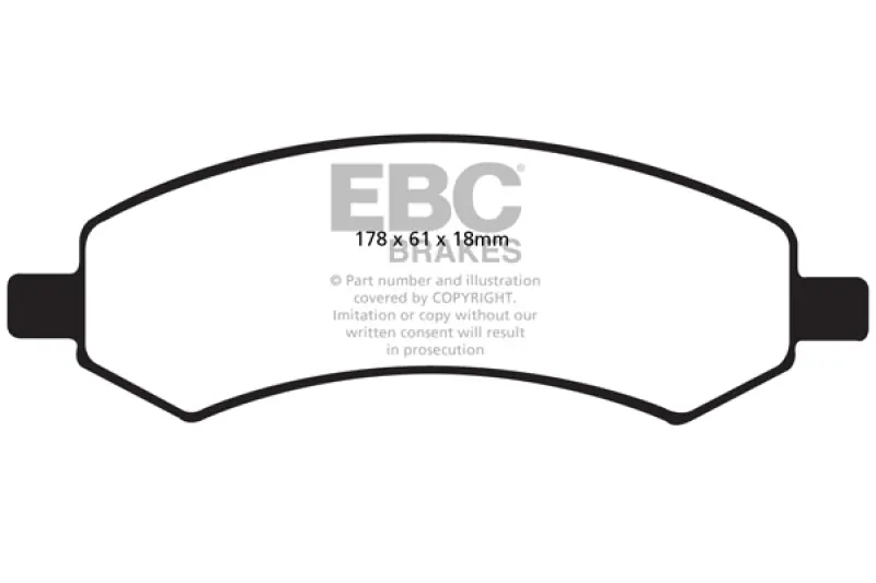 Professional Grade EBC 06-09 Chrysler Aspen 4.7 Extra Duty Front Brake Pads — PMD Premier Motoring Development