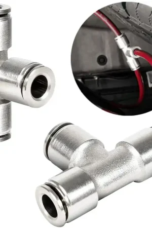 Air Lift Tee Fitting - 1/4in PTC x 1/4in PTC - Pack of 10 — PMD Premier Motoring Development Order Now