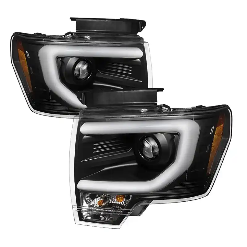 Spyder Ford F150 09-14 Projector Headlights Halogen Model- Light Bar D — PMD Premier Motoring Development Flash Sale