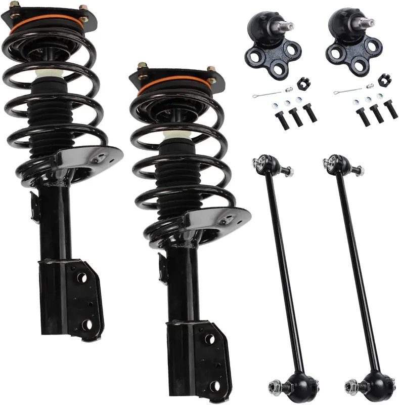 New Arrival 6pc Front Struts Lower Ball Joints Sway Bar Links Suspension Kit