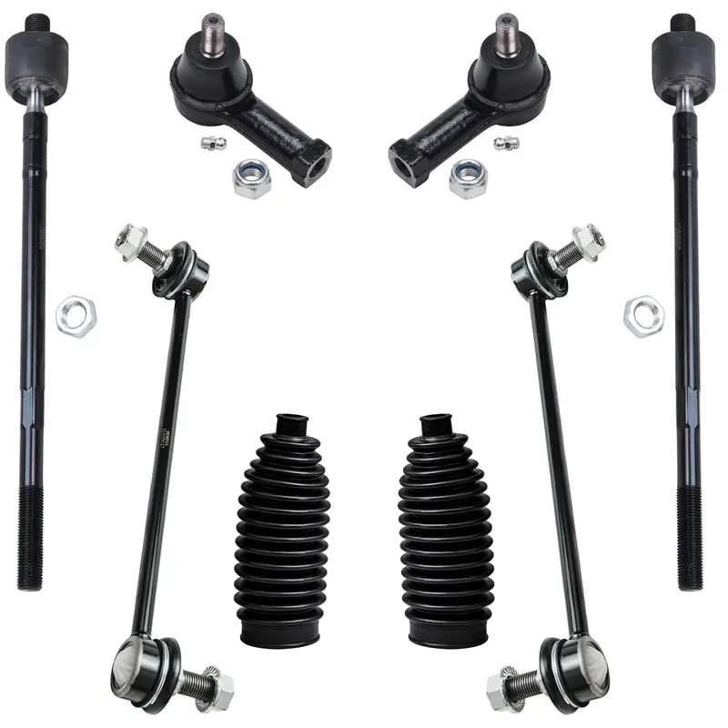 Same Day Shipping 8pc Front Sway Bar Links Inner Outer Tie Rods Suspension Kit