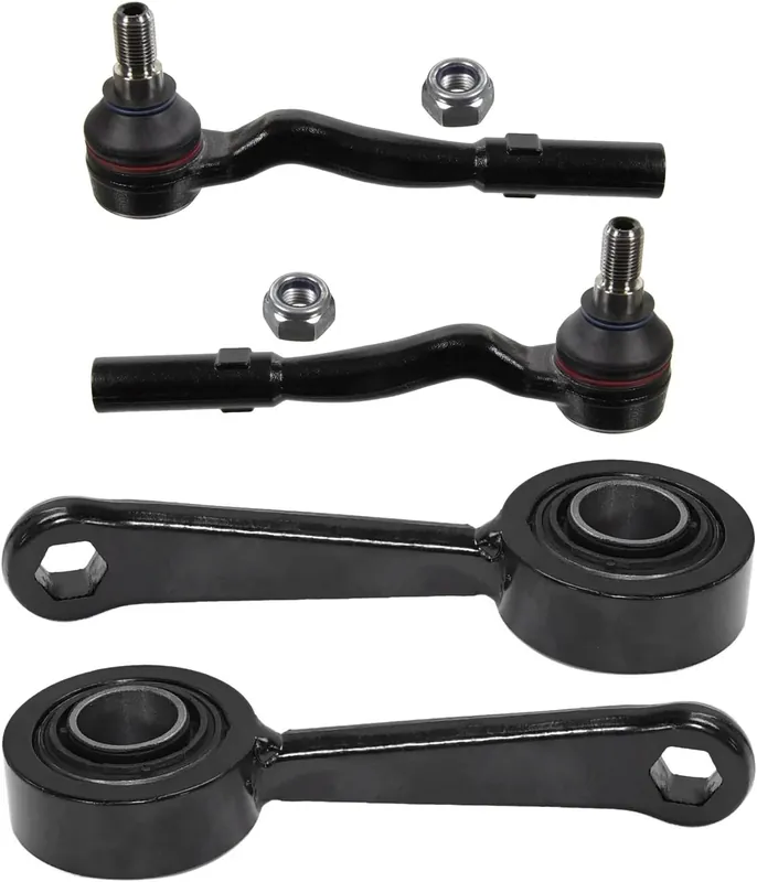 Holiday Sale 4pc Front Outer Tie Rods Sway Bar Links Suspension Kit
