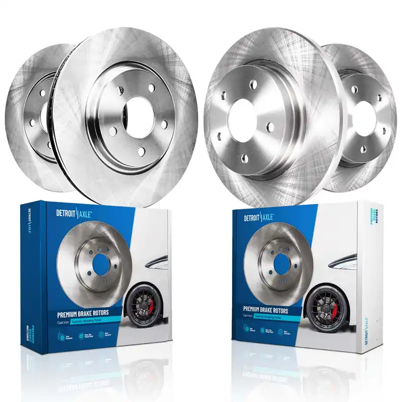 Buy Today 4pc Front & Rear Disc Brake Rotors Kit