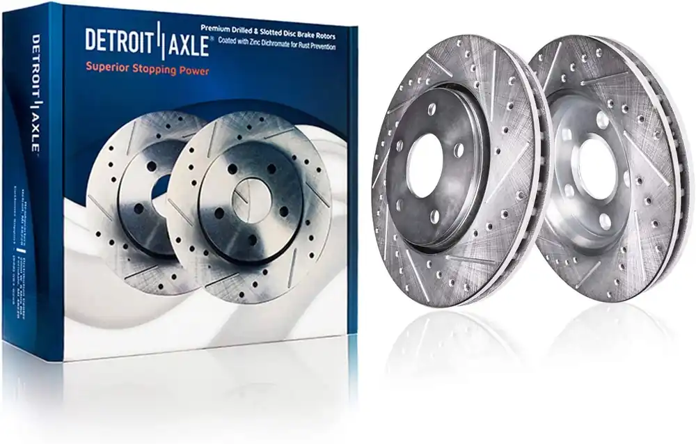 Get Yours Front Drilled and Slotted Brake Rotors (Pair)