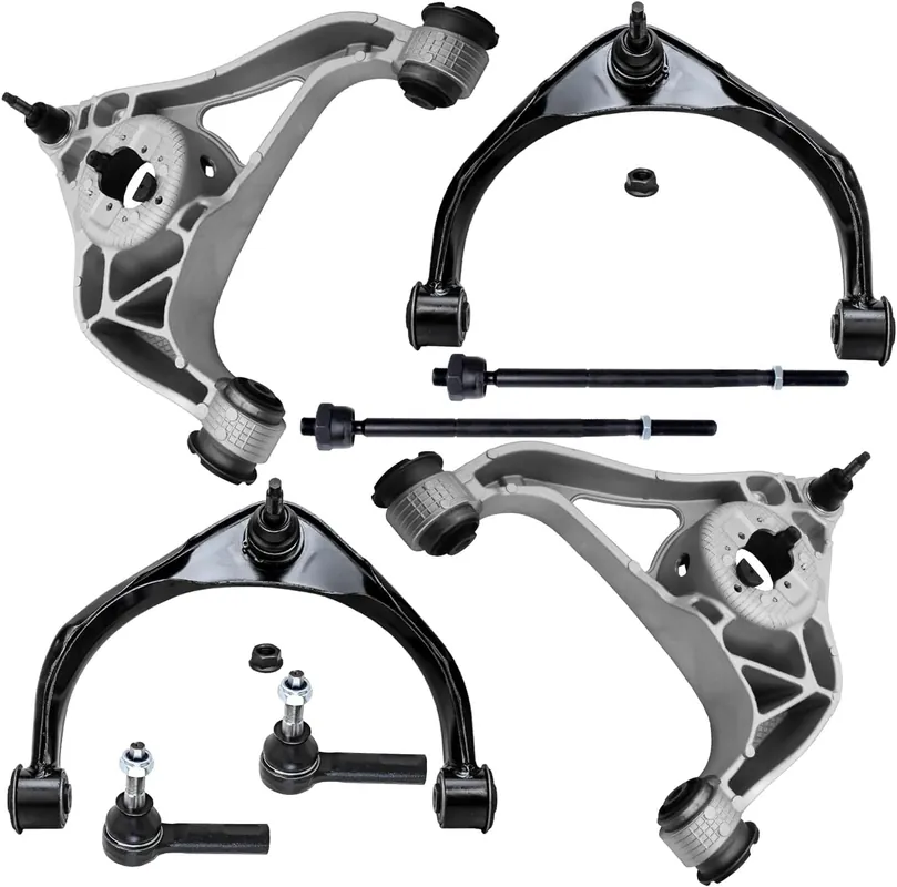 Brand New 8pc Front Upper Lower Control Arms Inner Outer Tie Rods Suspension Kit