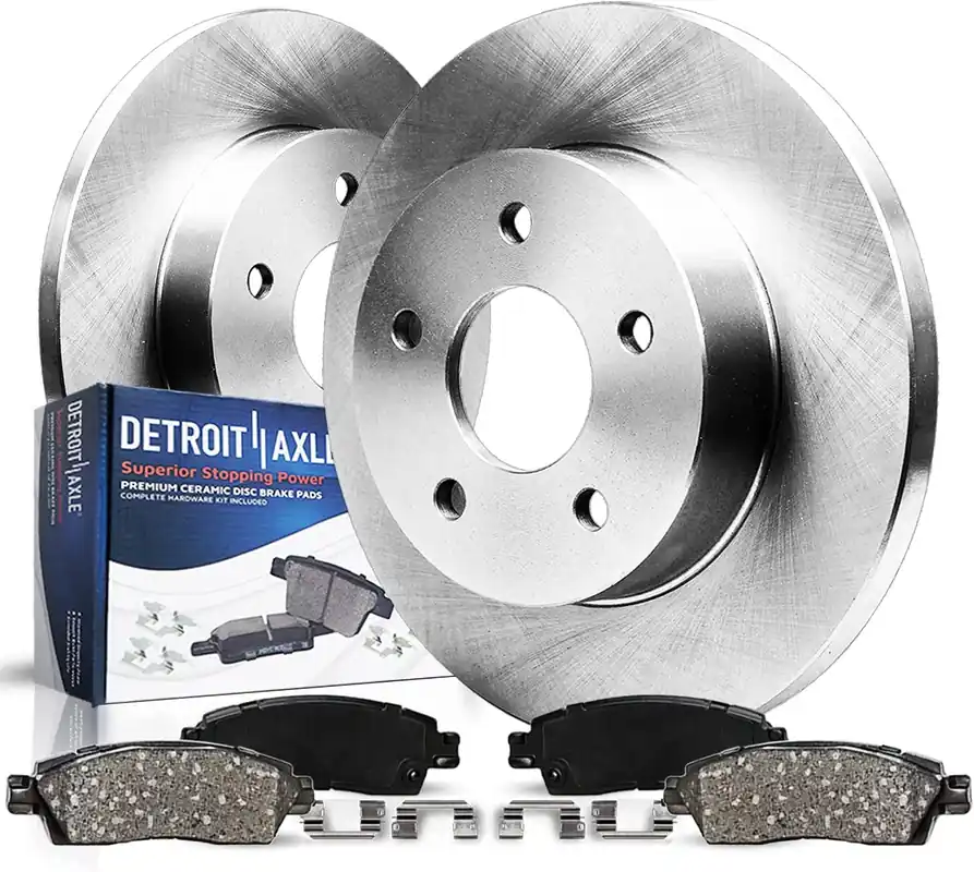 Must Have 4pc Rear Disc Rotors and Ceramic Brake Pads Kit