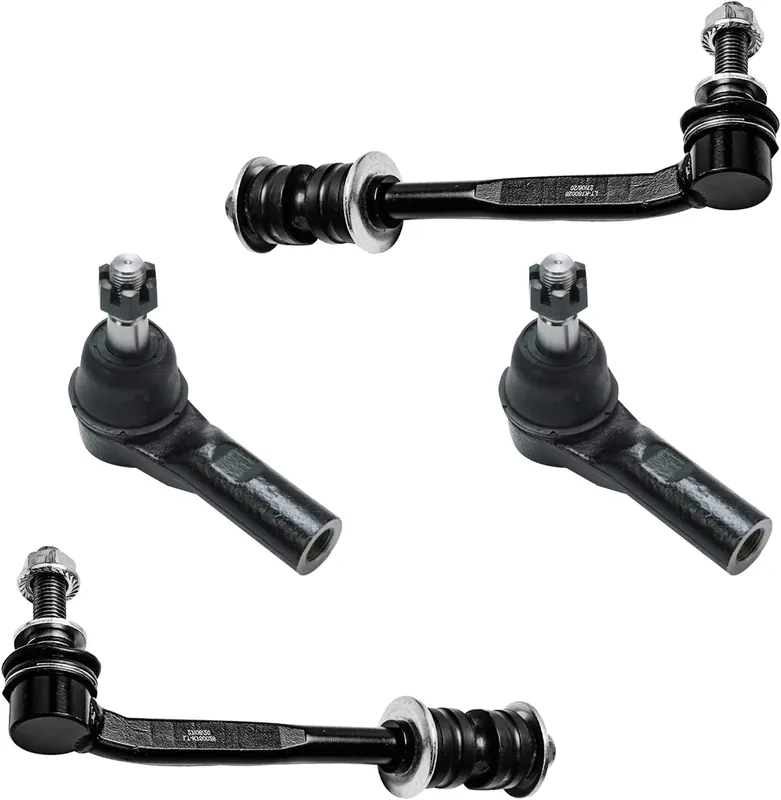 Exclusive 4pc Front Outer Tie Rods Sway Bar Links Suspension Kit