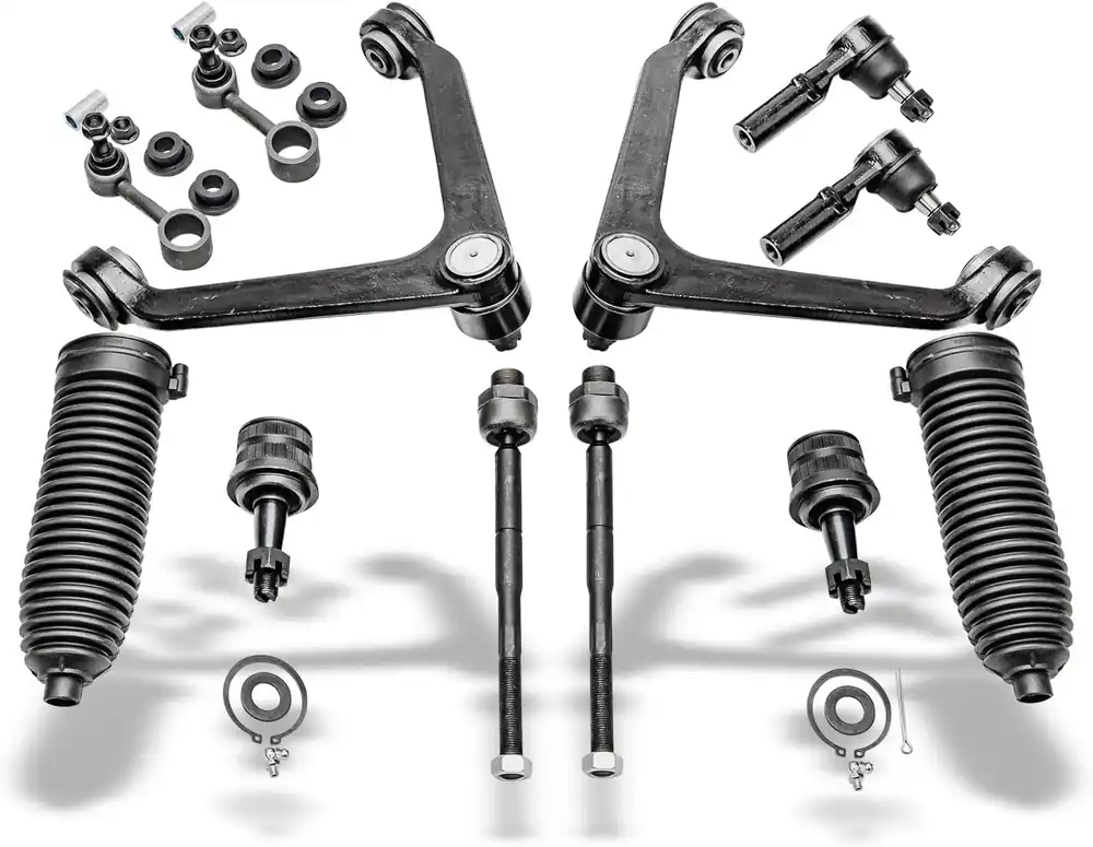 Cheap 12pc Front Upper Control Arms Tie Rods Sway Bar Links Ball Joints Suspension Kit