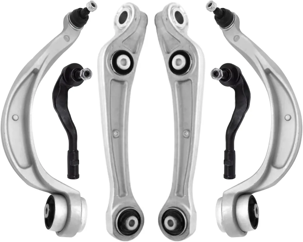 Affordable 6pc Front Lower Forward Rearward Control Arms Outer Tie Rods Suspension Kit