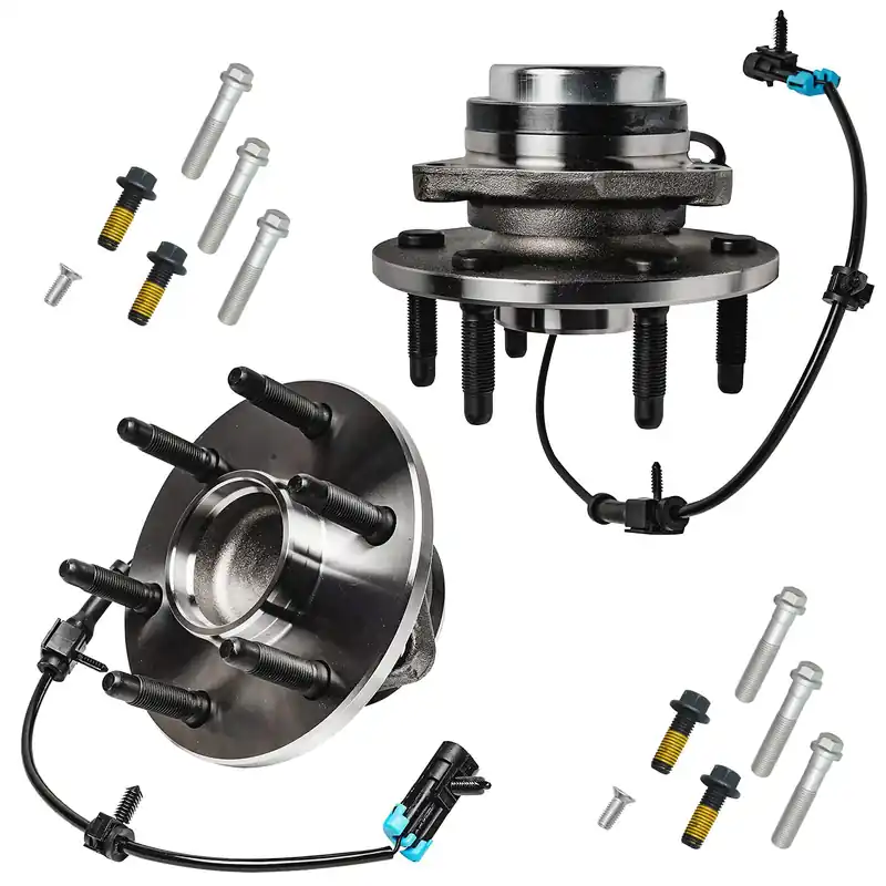4pc Front Wheel Hub and Bearings Bolt Mounting Sets Suspension Kit Brand New