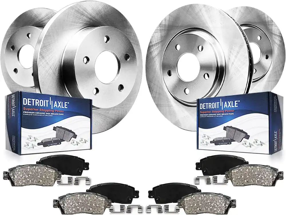 Best Price 8pc Front & Rear Disc Rotors and Ceramic Brake Pads Kit