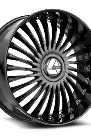 Azara AZX-103 Gloss Black Wheel; Rear Only; 24x9; 15mm Offset Must Have