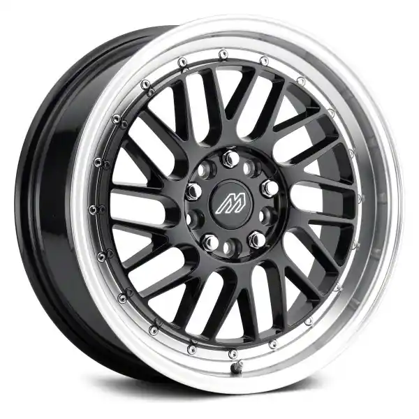 MACH Performance MP.42 Glossy Black Machined Wheel; 17x7.5; 40mm Offset Certified