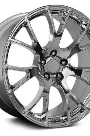 Buy Direct PR161 Chrome Wheel; Rear Only; 22x11; 18mm Offset