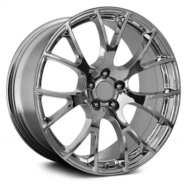 Buy Direct PR161 Chrome Wheel; Rear Only; 22x11; 18mm Offset