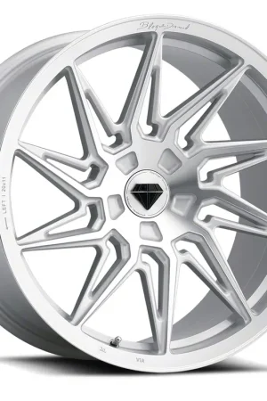 Buy Online Blaque Diamond Wheels BD-F20 Silver Brush Face SDP Wheel; Right Directional; Rear Only; 20x11; 20mm Offset