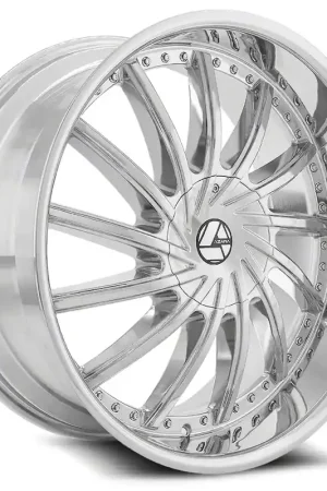 Flash Sale Azara AZA-517 Chrome Wheel; Rear Only; 24x9; 35mm Offset