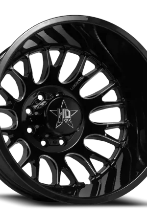 Luxxx Hd Lhd34 Dually Wheel 20x8.25 8x200 Gloss Black Milled -192mm - FREE T-SHIRT INCLUDED! Shop Now