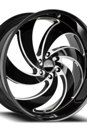 Special Discount Strada Street Classics C06 Retro 6 Wheel 24x10 6x135 Gloss Black Milled w/ Stainless Lip 24mm - FREE T-SHIRT INCLUDED!