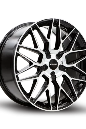 Direct From Manufacturer Kalon Blitz 203 Wheel 17x7.5 5x112 & 5x120 Gloss Black Machined 42mm - FREE T-SHIRT INCLUDED!