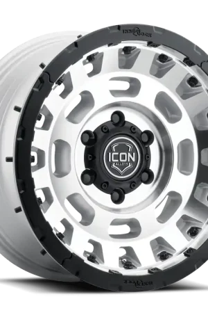Icon Alloys Hammer Pro Wheel 17x8.5 6x139.7 Silver Machined 25mm 21017859057SM Buy Direct