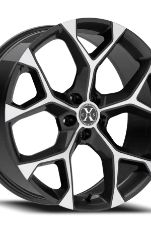 Xcess X05 5 Flake Wheel 22x9 5x114.3 Gloss Black Machined 35mm - FREE T-SHIRT INCLUDED! Last Chance