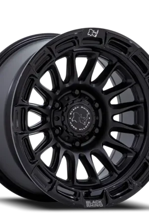 Viral Black Rhino Br025 Rival Wheel 17x9 6x139.7 Matte Black w/ Gloss Black Lip -12mm - FREE T-SHIRT INCLUDED!